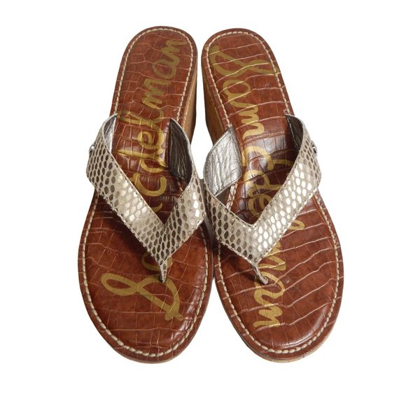 Sam Edelman Sandals Womens Size 8.5M Wedges Slip On - Picture 2 of 10